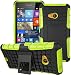 Produktbild Rüstung Serie Schutzhülle Microsoft Nokia Lumia 535 Hülle [Grün],Outdoor ISENPENK Hohe Qualität Schutzhülle Muster Schutz Handy Hülle Case Back Cover Tasche Mit Ständer