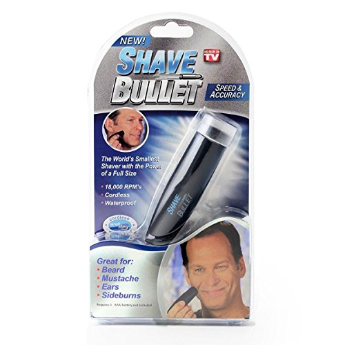 Shave Bullet Cordless Waterproof Pocket Compact Size Travel Shaver Beard Trimmer