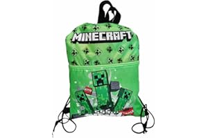 ILS I LOVE SHOPPING Torba sportowa dla dzieci, plecak do przedszkola, siłownia, basen, podróż, stojak na buty (dla MINECRAFT Creeper)