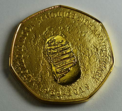 Lunar/Moon LANDINGS 50TH Anniversary 1969-2019 - Album commemorativo in Oro 24 carati, Collezione Coin Hunt Apollo 11