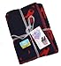 Cornish Daisy Red Rockets on Navy polyester fleece baby or toddler blanket