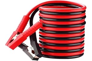 Nsswl 4M Extra Long Jump Leads for Car Heavy Duty Jump Start Cables,1500A Battery Booster Cables for Petrol and Diesel Car, Vans,Truck