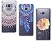 Produktbild CreWin 3 Pack Hülle kompatibel mit Samsung Galaxy S8 Handyhülle Silikon Gel TPU Transparent Bumper Durchsichtig Schutzhülle Klar Handytasche Soft Case - Mandala + Feder + Blume