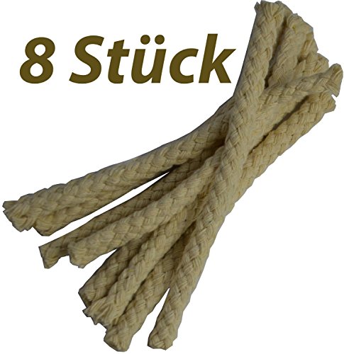 8 Stück Bambusfackel braun mit verblendeter Lampenfassung Gartenfackel 90 cm ,mit eingesetztem Docht inklusive Ersatzdochte ( Fackel + Ersatz Docht ) - 4