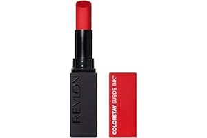 Revlon, ColorStay Suede Ink, Rouge à lèvres, Fini mat, Couleur vibrante, Formule soin & vegan, infusée en vitamine E, N°015 Lip Boom, 2,55 g