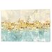 Produktbild Fajerminart Leinwand Drucken Moderne Bild Wandkunst - Goldene Abstrakte Malerei Leinwand Gemälde Wand Kunst Dekor Geeignet Wohnzimmer, Schlafzimmer, Auf Rahmengröße Stretch 60x90cm (Holzrahmen)