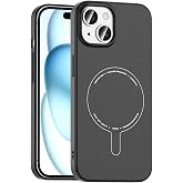 Aksesuarcim Apple iPhone 15 ile Uyumlu Kılıfı Ultra İnce Kamera Lens Korumalı M-Safe Şarj &Ouml;zellikli Sert Silikon Kapak Elio S