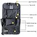 SHiZAK Car Back Seat Pocket Auto Seatback Storage Bag Hanging Pouch Travel Holder with Screen Tablet Pad Pocket(Black)