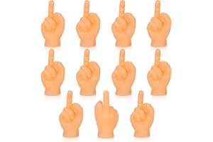 LNYMZD 11Pcs Tiny Hands Mittelfinger Puppets Mini Finger Puppets Hands Major Kleine Fingerpuppen Mini Hands Spiel dekors Zubehör Geschenk für Aprilscherz Halloween,Gummi,Puppen-Kasperletheater,Fingerpuppen