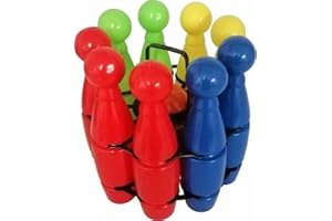BORY Widmann- 9 Bolos de Bowling XXL, Multicolor, S (Blue Sky A1201974)