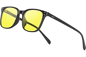 Ymmott Lunettes Conduite de Nuit Polarisés - Anti-éblouissement Lunette Vision Nocturne pour Homme Femme Lunettes Jaunes