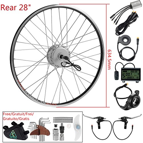 36V350W E-bike electric bicycle Hub Motor Conversion kit rear wheel 28"