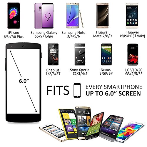 PORTHOLIC Universel Brassard de Sport iPhone 8 plus 7 Plus 6 Plus 6s Plus Samsung S9 S8 S8 Plus S7 S6 edge T  l  phone Jusqu    6 0 Pouces Anti-Sueur 