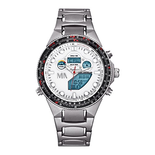 Meister Anker Herren Funkchronograph 23cm grau Chronograph Mineralglas 490000005 Meister Anker Herren Funkchronograph 23cm grau Chronograph Mineralglas 490000005