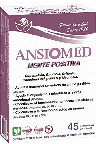 Bioserum - Ansiomed Mente positiva 45 Cápsulas - Manten tu ansiedad y estado de ánimo bajo control