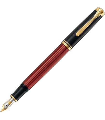 Stylo Plume PELIKAN M400 Résine Noire - Plume Or 14K Extra Fine - Occasion De Prestige