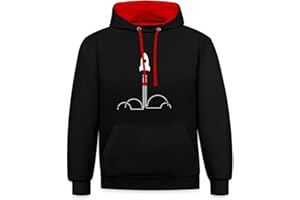 Spreadshirt European Space Agency ESA Take Off Unisex Contrast Hoodie
