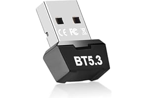 HANGYIWEI Adattatore Bluetooth USB 5.3, Dongle Bluetooth Collega e Usa Chiavetta Bluetooth per pc Desktop Laptop Compatibile con Windows 11/10/8.1/7