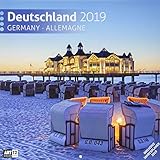 Image de Deutschland 2019, Wandkalender / Broschürenkalender im Hochformat (aufgeklappt 30x60 cm) - Geschenk