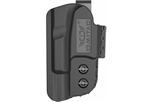 OMITAC Funda ambidiestra Glock IWB, funda de cinturón interior para Glock 17 Glock 19 Glock 26 funda de transporte oculta a la derecha Diseño minimalista de polímero