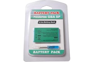 ZOUD Tool Kit Compatible with Gameboy Advance GBA SP Rechargeable Li-ion Battery 3.7V 850mAh Large Capacity Rechargeable Battery Pack 3.7V 850mAh Li-ion Battery Replacement Lithium-ion Battery Battery