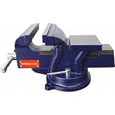 WORKPRO WP233006 125mm 360&deg; D&ouml;ner Tabanlı &Ouml;rsl&uuml; Profesyonel Tezg&acirc;h Mengene