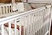 POPPY'S PLAYGROUND SCARLETT WHITE COT BED & COTBED FOAM SAFETY MATTRESS