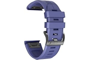 NotoCity pasek do zegarka Fenix 5X, 26 mm, miękki silikonowy pasek zastępczy do Fenix 5X Plus / Fenix 6X / Fenix 6X Pro / Fenix 3 / Fenix 3 HR / Descent MK1 / D2 Delta PX (głęboki niebieski)