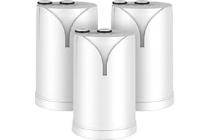 GLACIER FRESH On Tap HF Cartucho de filtro de agua | Compatible con Brita® On Tap HF、V、Pro V-MF | Recambio Filtro brita® Grifo, filtro on tap v, 600L de Filtración (3 unidades)