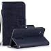 Produktbild LG K8 (2017) Hülle, SpiritSun Ledertasche Schutzhülle für LG K8 (2017) Folio PU Leder Tasche Case Cover Bookstyle mit Standfunktion und Kredit Kartenfächer (Bär, Navy Blau)