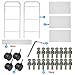 Tinxs Iron Beauty Trolley Salon Spa Furniture Shelf Tattoo Dentist Waxing Treatment Cart-3 Tiers-60.5 x 32 x 75cm(W&D&H)