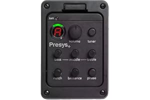 LYEAA 201 Classic Chitarra Acustica EQ Tuner Piezo Pickup Onboard Preamp System 4 Band per Fishman Presys+