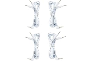 QUEAMBLER TENS Câble Connecteur DC 2,5 mm Pin 2 mm Connexion pour unité TENS appareil physiothérapeutique 4 pièces