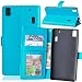 Produktbild Nancen Lenovo A7000 / Lemon K3 Note (5.5 Zoll) Lederhülle Neu Style Acht Farbe Weich PU Flip Case Ledertasche / Schutz Etui, Einfach Vintage Kollektion Karten Slot Foto Wallet Hülle Handy Tasche Zubehör