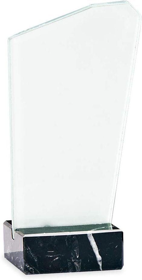 Trofeos Martínez - Trofeo de metacrilato Impreso a Color Personalizable con Base mármol. (19cm)