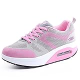 Zapatos de Mujer Plataforma Malla Andar Deporte Zapatilla de Deporte Running Zapatillas Sacudir Casual Zapatos Height-increasing Sneaker