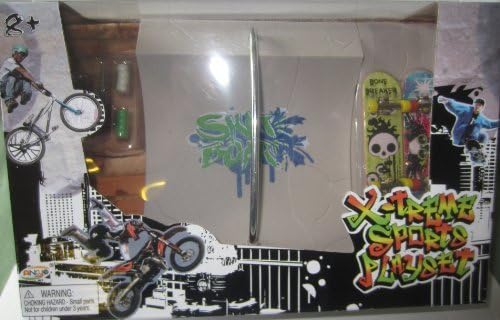 X-treme Sports Playset Finger Skateboards and Grind Rail Ramp and Tool Kit by X-treme Sports