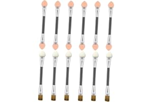 AEUEZXX 12-Piece Double-Sided Eyeshadow Brush - Disposable Sponge Applicator for Color Application