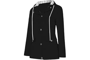 TTorju Raincoat for Women Rain Jackets Lightweight Waterproof Rain Jackets Outdoor Raincoat Windbreaker Waterproof Windproof Coat with Hood Ladies Jackets