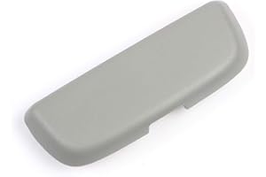 Kwak's Caja para gafas de sol de coche, compatible con A1, A3, A4L, A5, A6L, S3, S5, S7, Q3, Q5, Q7, ABS, asa, asa, gafas, antiarañazos, color gris