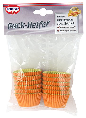 Dr. Oekter 1810 Papier-Backförmchen bunt Ø3cm, 180 Stück , Sortiert - 3