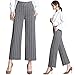 Produktbild Women es Elastic Waist Causal Loose Trousers Straight Loose Wide Leg Pants Female Spring Drape Nine Pants,XL