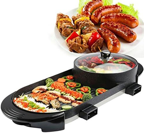 POTTRY Maifan Stone Korean Multi Purpose Rinse And Baked One Pot Electric Hot Pot Electric Barbecue Household Electric Baking Pan Korean