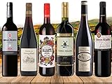 DAS Rotwein Geschenk | Kennenlern Paket Sortiment 6 Flaschen...