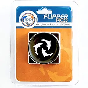 FL!PPER Flipper Pico 2 in 1 Magnetic Scrubber Scraper Aquarium Fish Tank Cleaner - Black