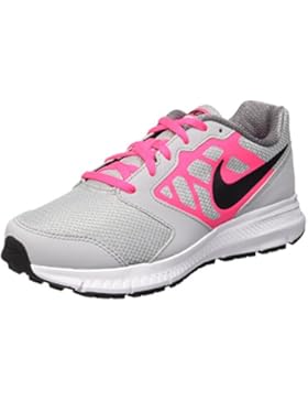 Nike Mädchen Downshifter 6 (GS/PS) Laufschuhe, Grau/Rosa, 28 EU
