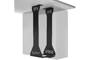 ULTIMATE SETUP Carico pesante supporto PC scrivania – Fino a 35 kg – Personalizzabile staffe per pc - Supporto computer scrivania - Supporto case pc - Porta pc fisso (nero)