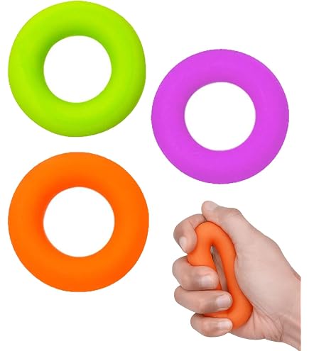 Kit Anti-stress 18 Pièces Doré : Anneaux, Bracelets, Balles De Massage Pour Doigts Et Acupression