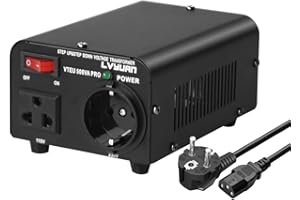 Cantonape 500VA Convertidor de Voltaje - Salida 110/220 Voltios CA - Transformador de Núcleo Toroidal EEUU de 500 Vatios