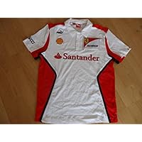 Ferrari Puma F1 Polo Camiseta Blanco Vettel tamaño L